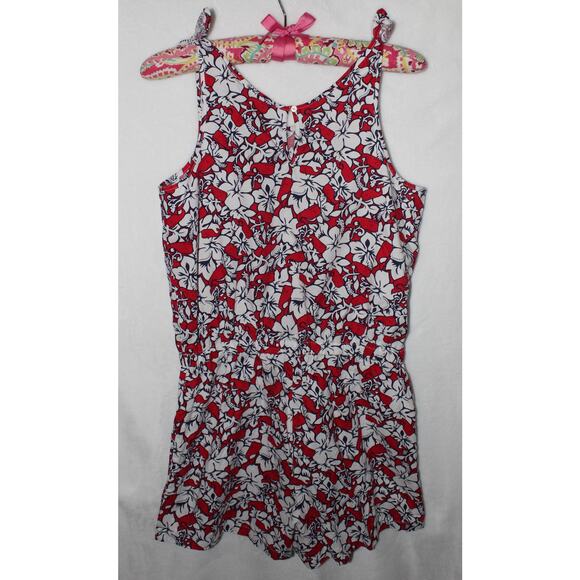 Target x Vineyard Vines Romper in Whale/ Hibiscus Pattern, Girls Size XL (14/16) - Picture 2 of 9
